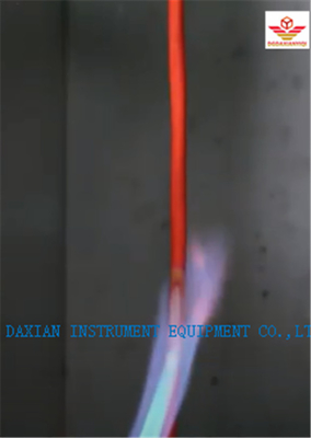 DAXIAN อุปกรณ์การทดสอบความสามารถในการเผาไหม้ที่รับประกันความสอดคล้อง IEC60332-1-1 ไฟสายไฟ