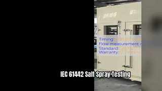 เครื่องทดสอบสเปรย์เกลือ IEC 61442 สำหรับอุปกรณ์สายเคเบิล HV