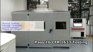 16 CFR 1633 อุปกรณ์ทดสอบความไวไฟของที่นอน