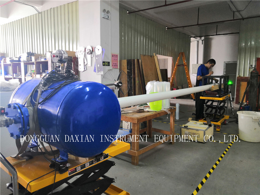ASTM E1996-2008 อุปกรณ์ทดสอบวัสดุก่อสร้างขีปนาวุธทนต่อแรงกระแทก Cannon