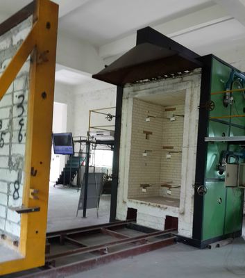 อุปกรณ์ทดสอบในห้องปฏิบัติการเตาเผาทดสอบไฟแนวตั้งสำหรับวัสดุก่อสร้างตามมาตรฐาน ISO834