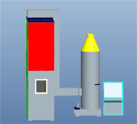 เครื่องทดสอบการเผาไหม้ของสายไฟและสายเคเบิลแบบรวมกลุ่ม, เครื่องทดสอบสายไฟและสายเคเบิลแบบรวมกลุ่มที่ติดตั้งในแนวตั้ง