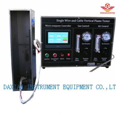 ASTM D 6096-21 DX8363 อุปกรณ์การทดสอบสายไฟ ทดสอบเพลิงตั้งสําหรับสายไฟเดียว IEC 60332-1