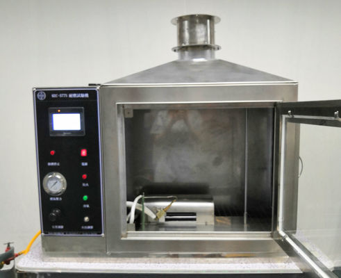 อุปกรณ์ทดสอบความติดไฟสเตนเลสสตีลสำหรับวัสดุก่อสร้างทนไฟ ISO 11925-2